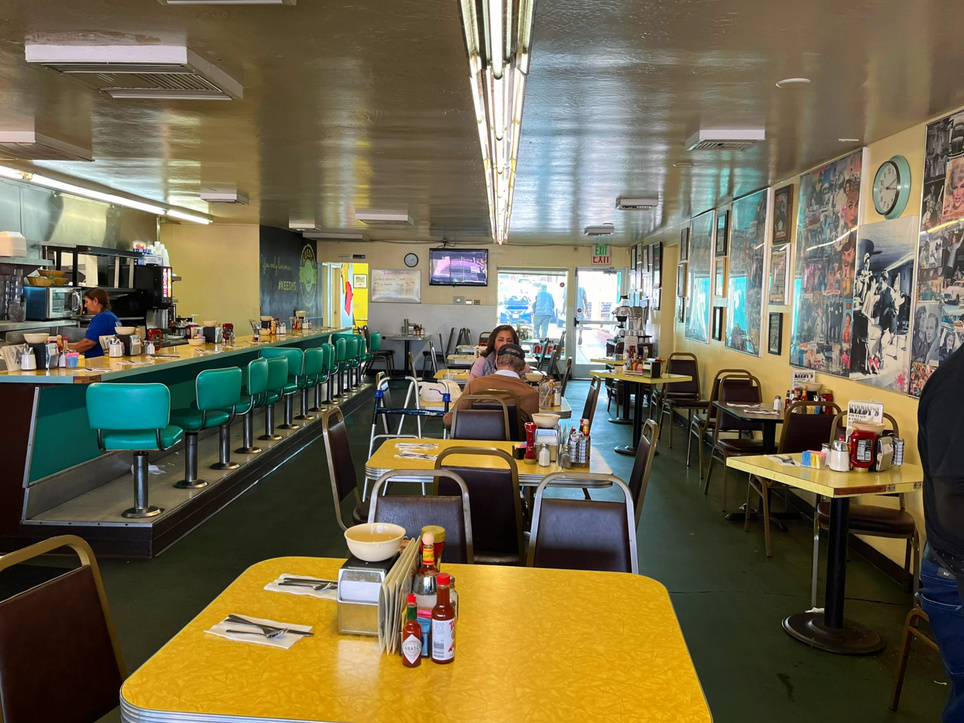 Interior of Keedy's Fountain & Grill in Palm Desert.
