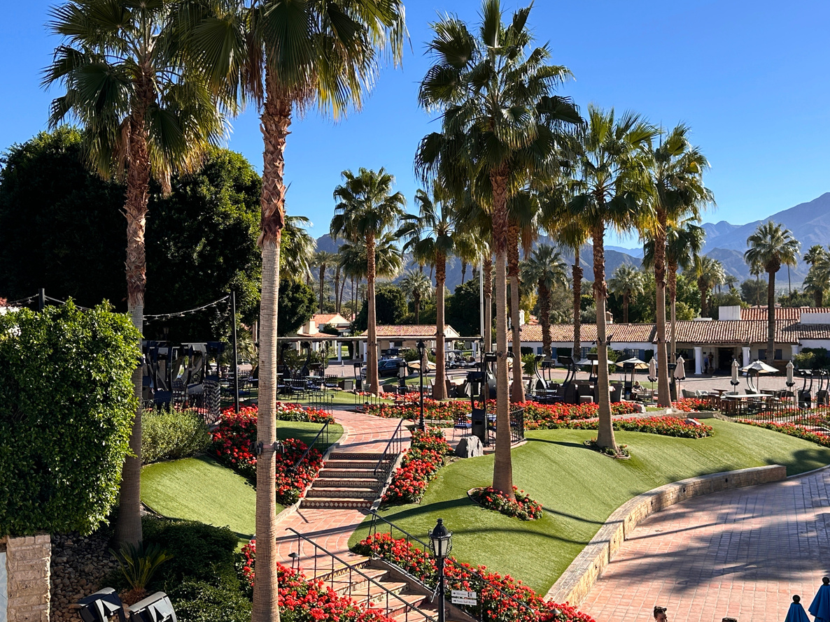 The large exterior patio of Adobe Grill at the La Quinta Resort in La Quinta.