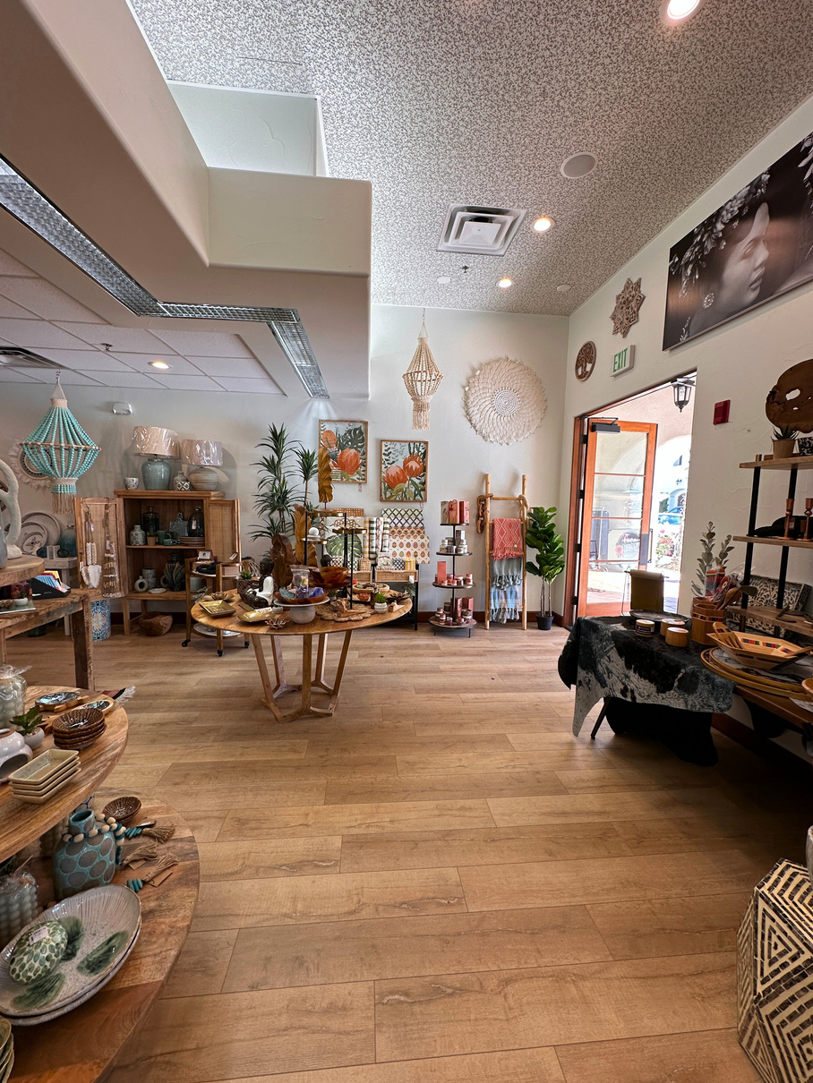 The interior of Coco Rose Home, a home goods store, at Old Town La Quinta.
