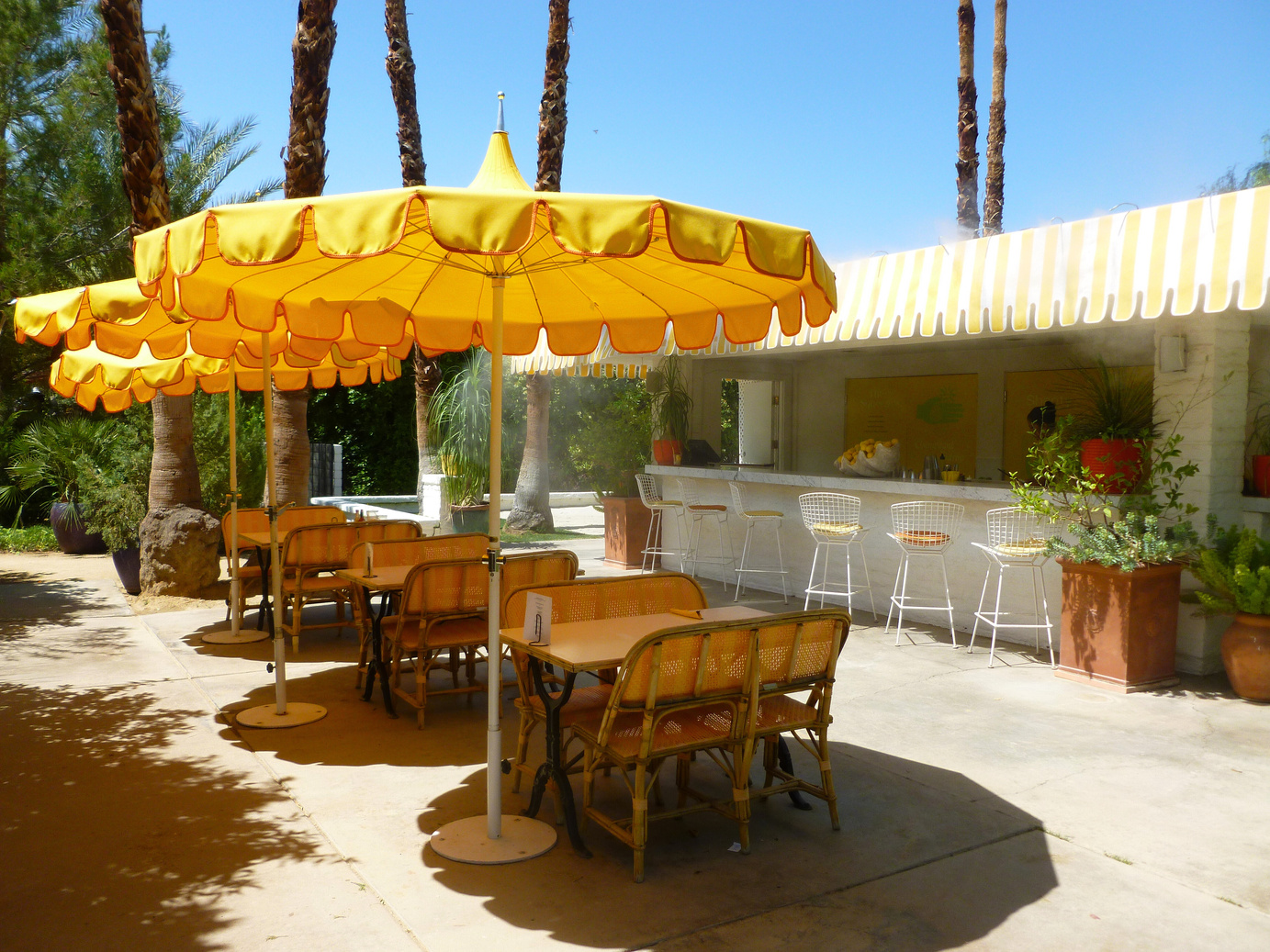 The Lemonade Stand at the Parker Palm Springs in Palm Springs.